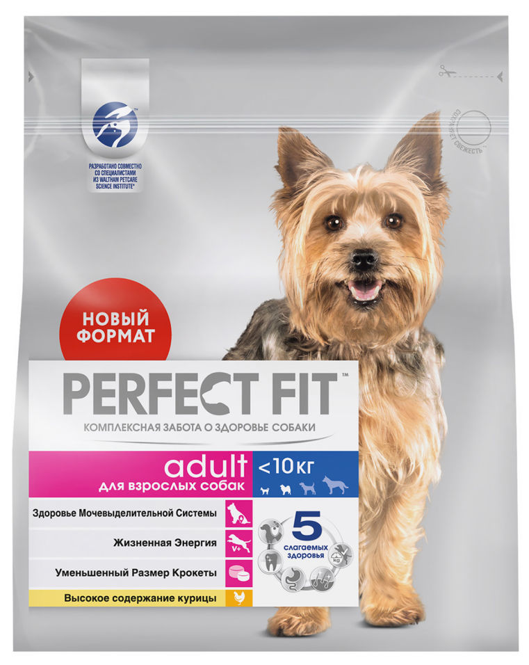 Сухой корм для собак Perfect Fit Adult с курицей 1.2кг Сухой корм для собак Perfect Fit Adult с курицей 1.2кг