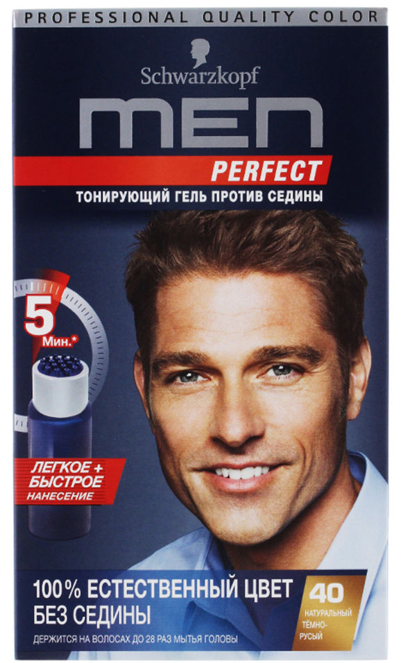 Гель тонирующий Men Perfect 40 Натуральный Темно-русый