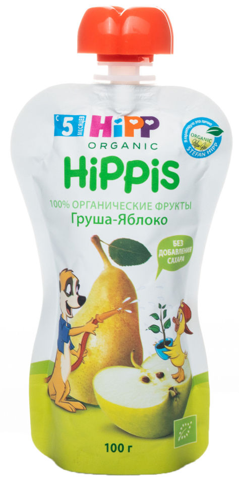 Пюре HiPP Hippis Груша-Яблоко 100г