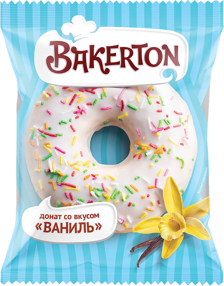 Донат Bakerton Ваниль глазированный 58г