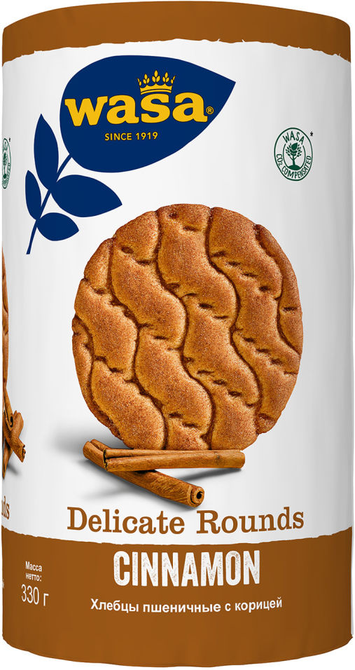 Хлебцы Wasa пшеничные с корицей 330г