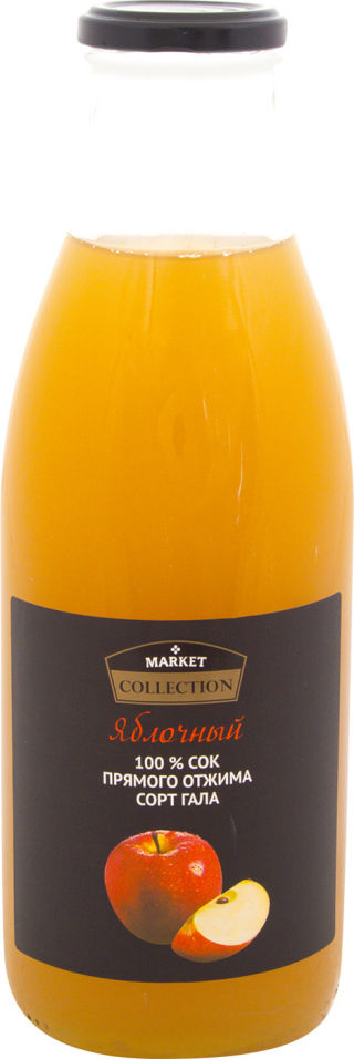 Сок Market Collection Яблочный из яблок сорта Гала 1л 135₽
