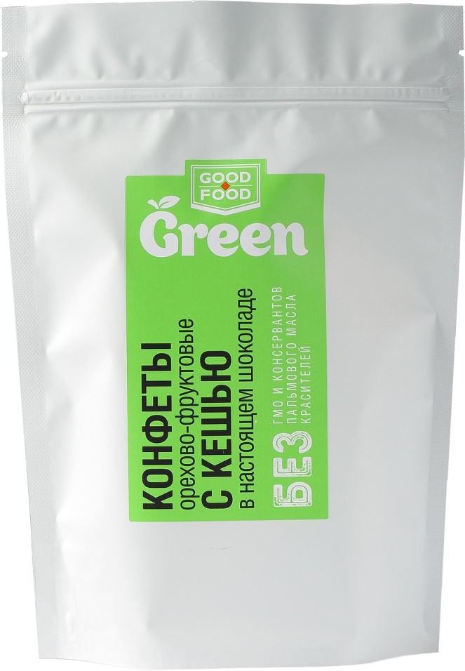 Конфеты Good Food Green Орехово-фруктовые с кешью 150г
