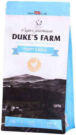 Сухой корм для щенков Dukes Farm Курица для крупных пород 2кг Сухой корм для щенков Dukes Farm Курица для крупных пород 2кг
