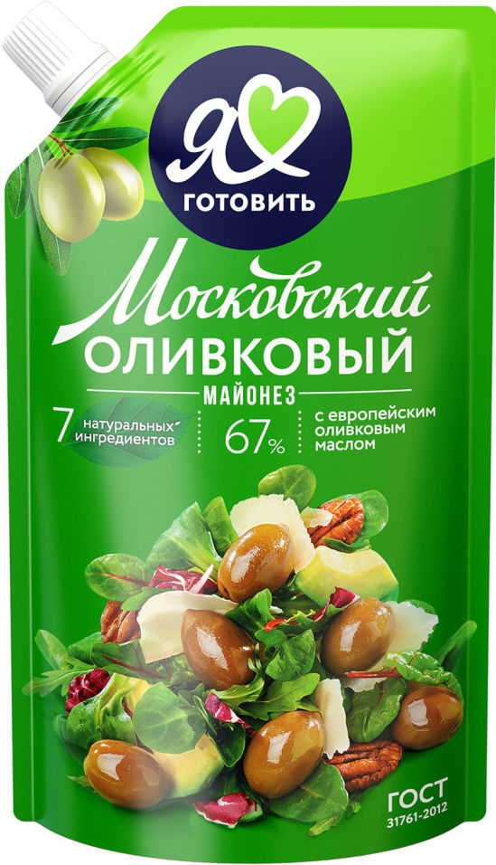 Майонез Московский Провансаль Оливковый 67% 390мл