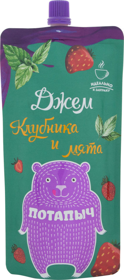 Джем Потапыч Клубника с мятой 300г