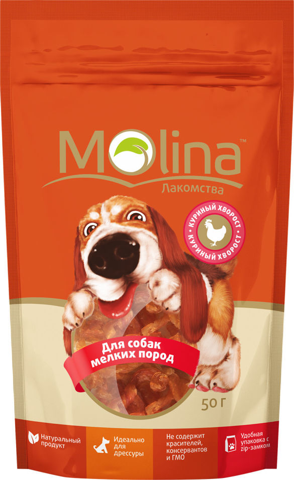 Лакомство для собак Molina Куриный хворосток 50г Лакомство для собак Molina Куриный хворосток 50г