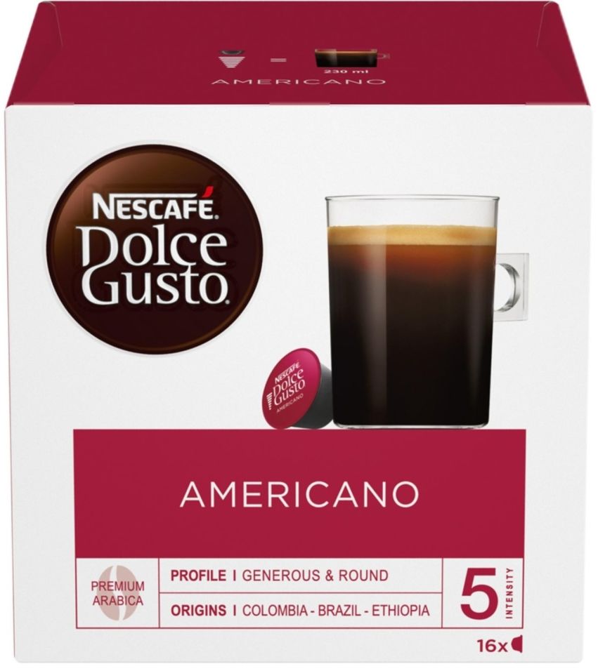 Кофе в капсулах Nescafe Dolce Gusto Americano 16шт