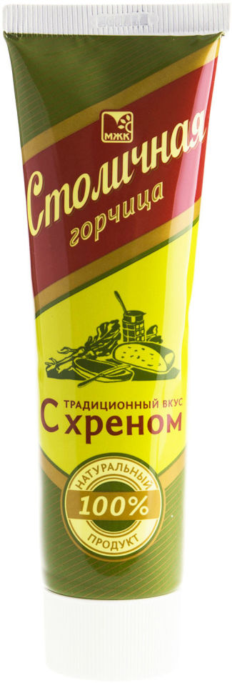 Горчица МЖК Столичная с хреном 100г Горчица МЖК Столичная с хреном 100г