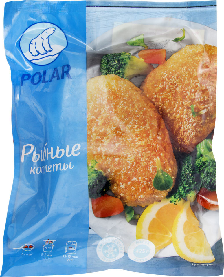 Котлеты Polar Рыбные в панировке замороженные 425г