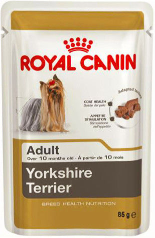 Корм для собак Royal Canin Adult Yorkshire Terrier Паштет 85г упаковка 12 шт 755₽