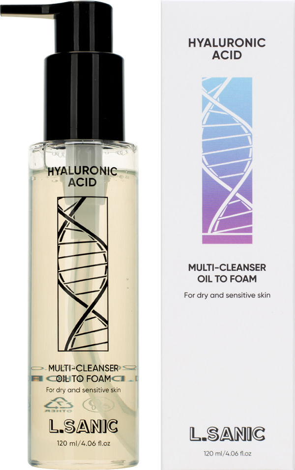 Масло-пенка L Sanic гидрофильное с гиалуроновой кислотой 120мл