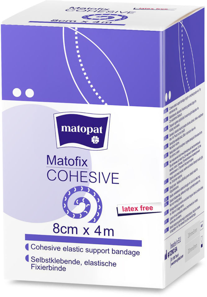 Бинт эластичный Matopat Matofix Cohesive 8см*4м