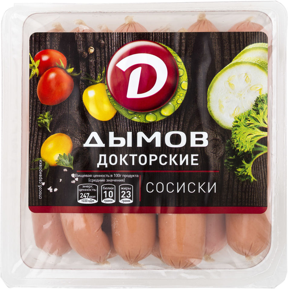 Сосиски Дымов Докторские 464г