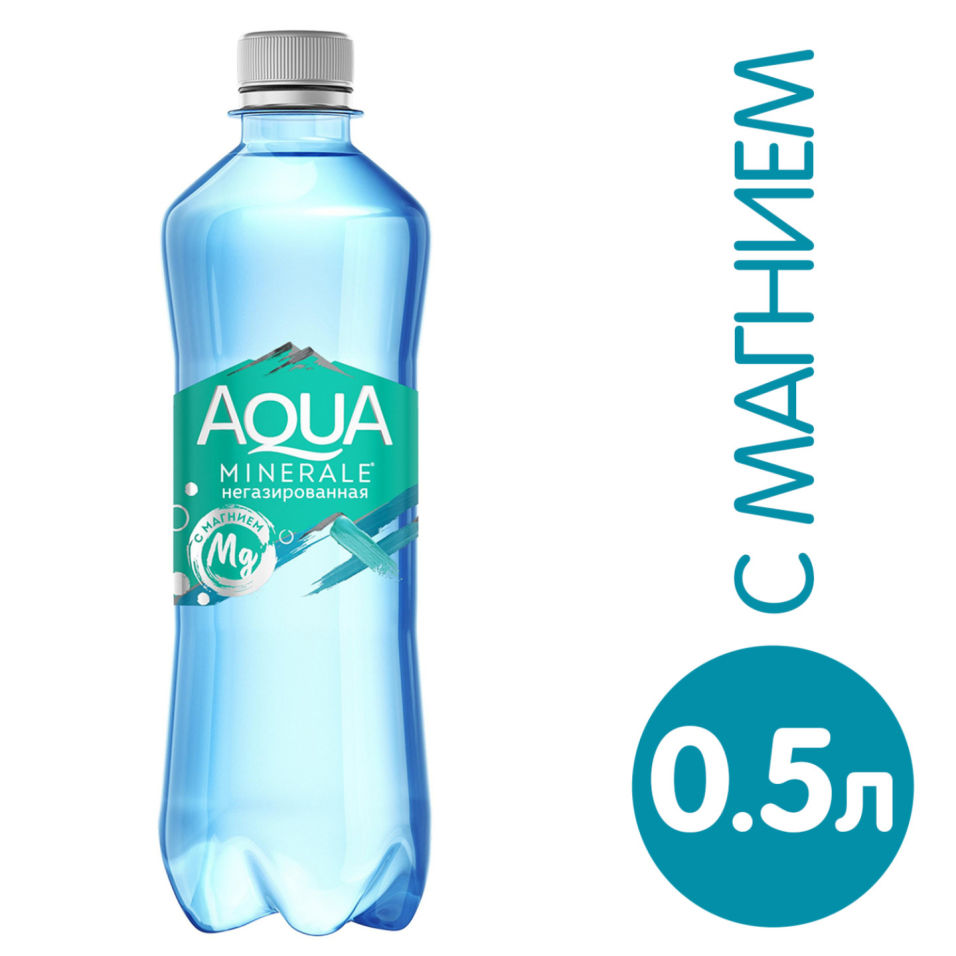 Вода Aqua Minerale питьевая с Магнием негазированная 500мл