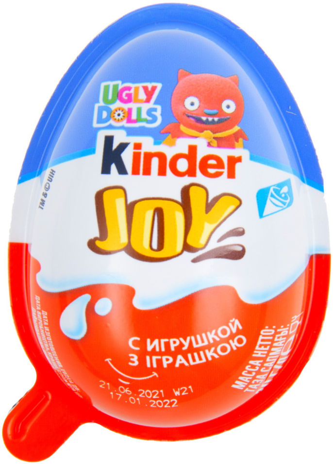 Яйцо с игрушкой-сюрпризом Kinder Joy 20г в ассортименте
