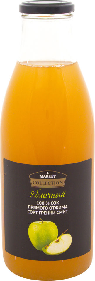 Сок Market Collection Яблочный из яблок сорта Гренни смит 1л 160₽