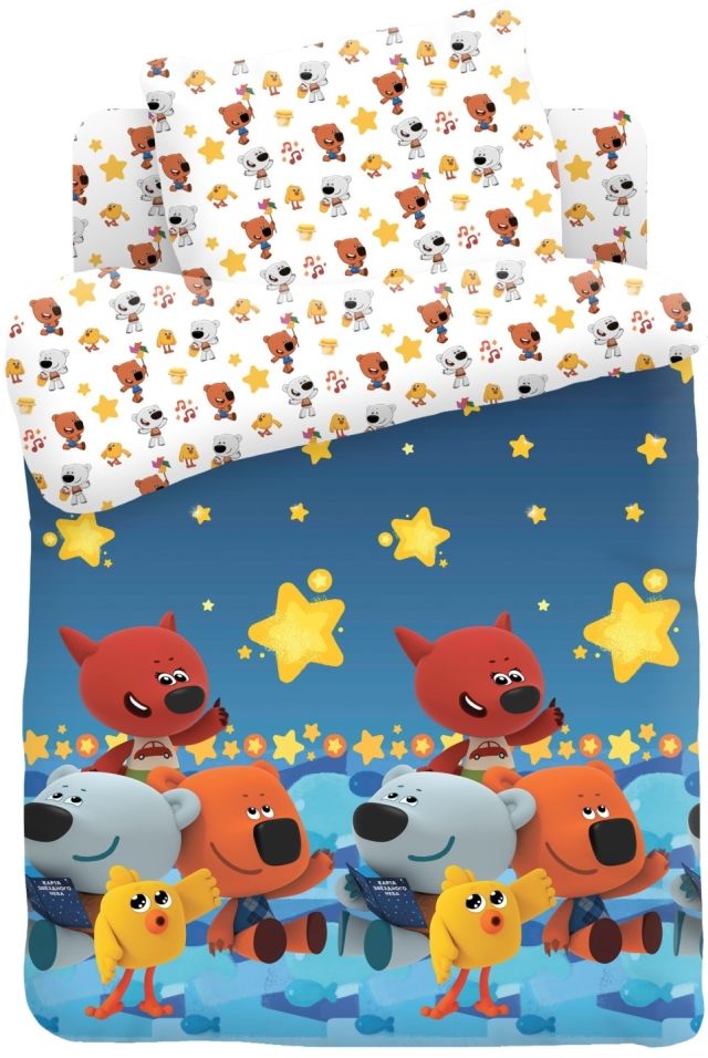 Комплект постельного белья Непоседа Ми-ми-мишки Ночное небо Детское наволочка 40*60см