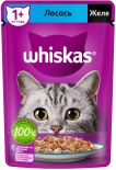 Корм для кошек Whiskas желе с лососем 75г Корм для кошек Whiskas желе с лососем 75г