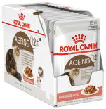 Влажный корм для пожилых кошек Royal Canin Ageing 12+ для кошек старше 12 лет кусочки в соусе 85г