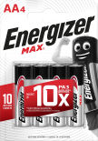 Батарейки Energizer Max + Power Seal AA 4шт Батарейки Energizer Max + Power Seal AA 4шт