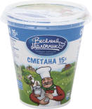 Сметана Веселый Молочник 15% 300г Сметана Веселый Молочник 15% 300г