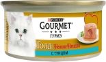 Корм для кошек Gourmet Gold Нежная начинка с тунцом 85г Корм для кошек Gourmet Gold Нежная начинка с тунцом 85г