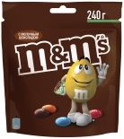 Драже M&Ms с молочным шоколадом 240г Драже M&Ms с молочным шоколадом 240г