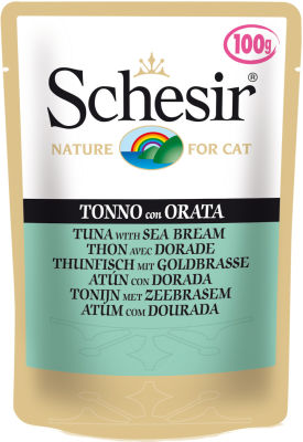 Корм для кошек Schesir Тунец с дорадой 100г