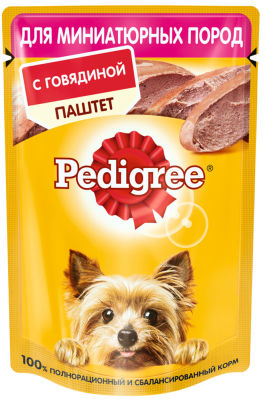 Паштет для собак Pedigree с говядиной 80г