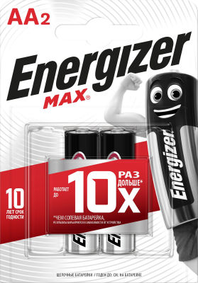 Батарейки Energizer Max + Power Seal AA 2шт