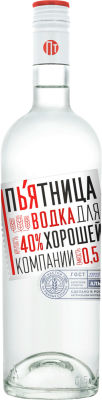 Водка Пьятница Добрая 40% 0.5л