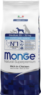 Корм для щенков Monge Dog Medium для средних пород 12кг