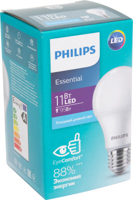 Лампа Philips Ess LedBulb 11W E27 6500K