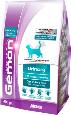 Сухой корм для кошек Gemon Cat Urinary для профилактики мочекаменной болезни с курицей и рисом 400г
