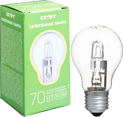 Лампа галогенная Старт Е27 70Вт