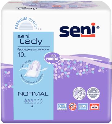 Прокладки Seni Lady Normal урологические 10шт