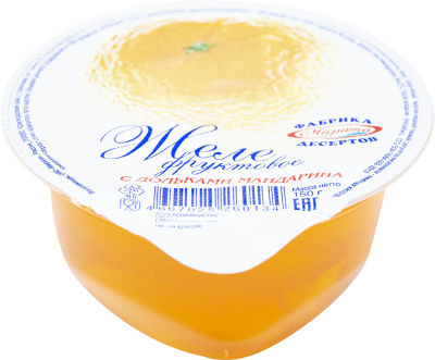 Желе Мирата фруктовое с дольками мандарина 150г