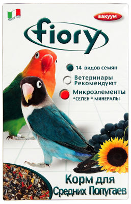 Корм для птиц Fiory для средних попугаев 800г