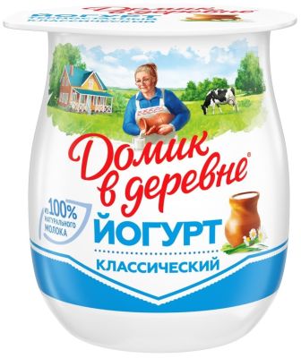 Йогурт Домик в деревне Классический термостатный 3.7% 150г