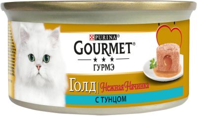 Корм для кошек Gourmet Gold Нежная начинка с тунцом 85г