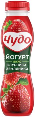 Йогурт питьевой Чудо Клубника-Земляника 2.4% 270г