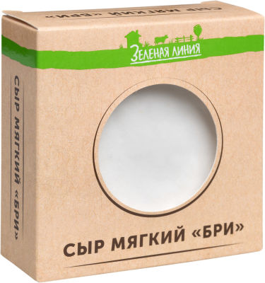 Сыр Маркет Зеленая линия Бри мягкий с белой плесенью 60% 150г